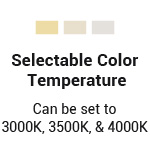 selectable color temperature light fixture